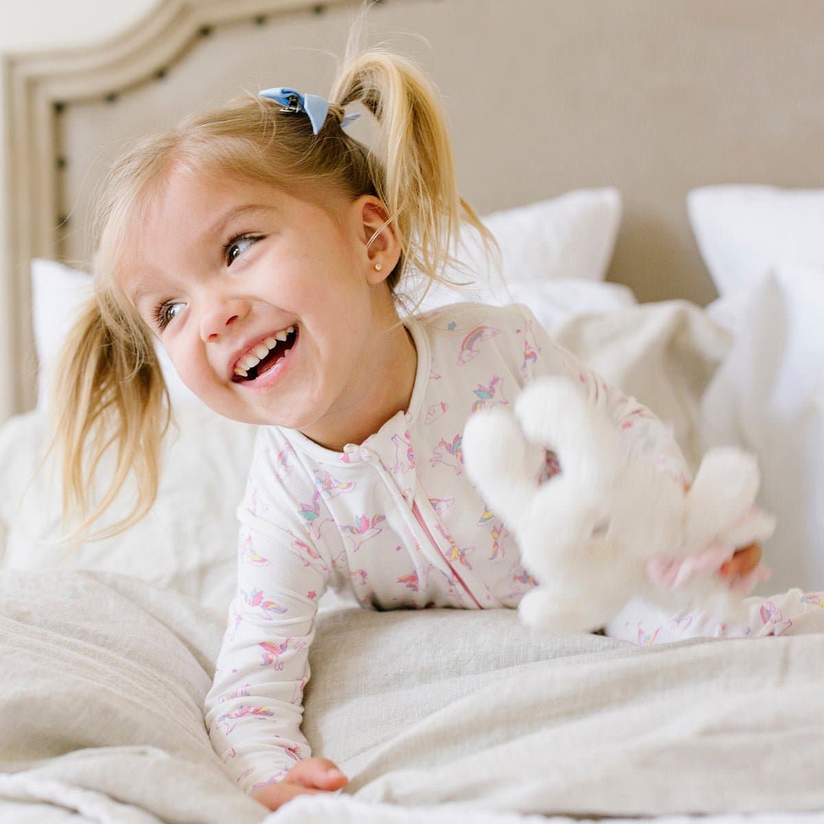 Unicorn Bamboo Convertible Footie - HoneyBug 