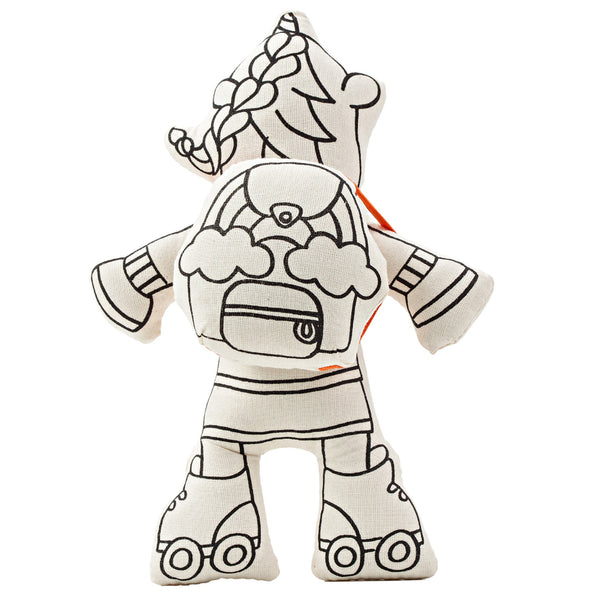 Kiboo Kids: Unicorn with Mini Rainbow Backpack - Colorable and Washable Doll for Creative Play - HoneyBug 