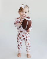 Bamboo Zip Romper | Game Day - HoneyBug 