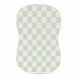 Leaf Green Checkered Baby Lounger Cover