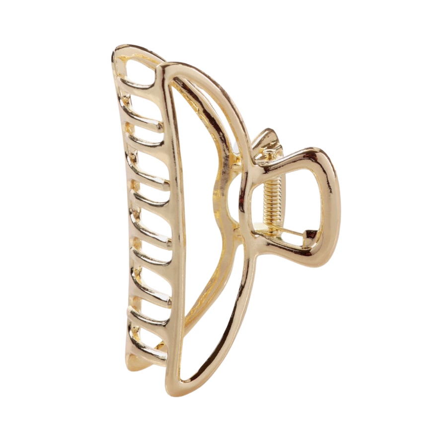 Open Shape Claw Clip - Gold by KITSCH - HoneyBug 