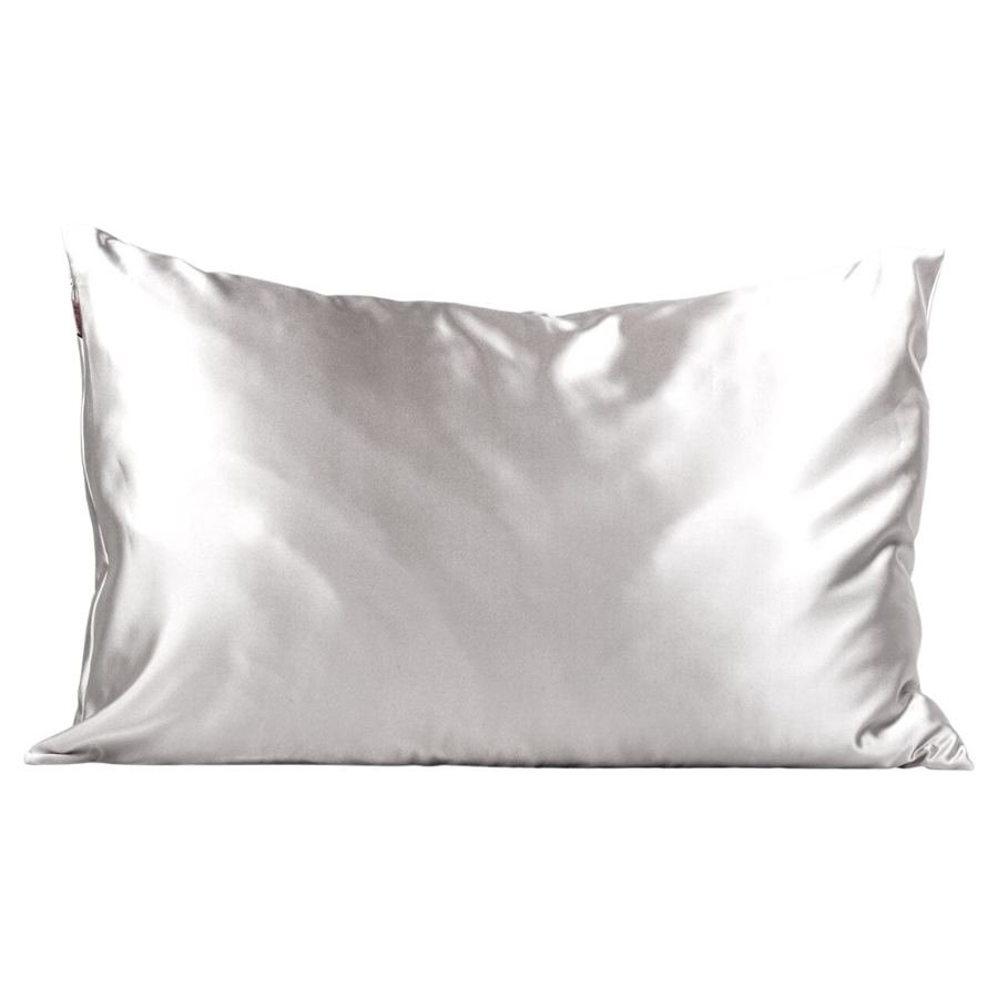 Satin Pillowcase - Silver by KITSCH - HoneyBug 