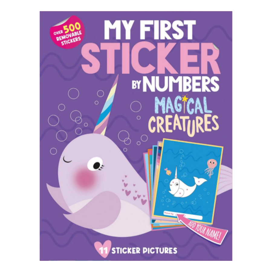 My First Sticker By Numbers: Magical Creatures - HoneyBug 