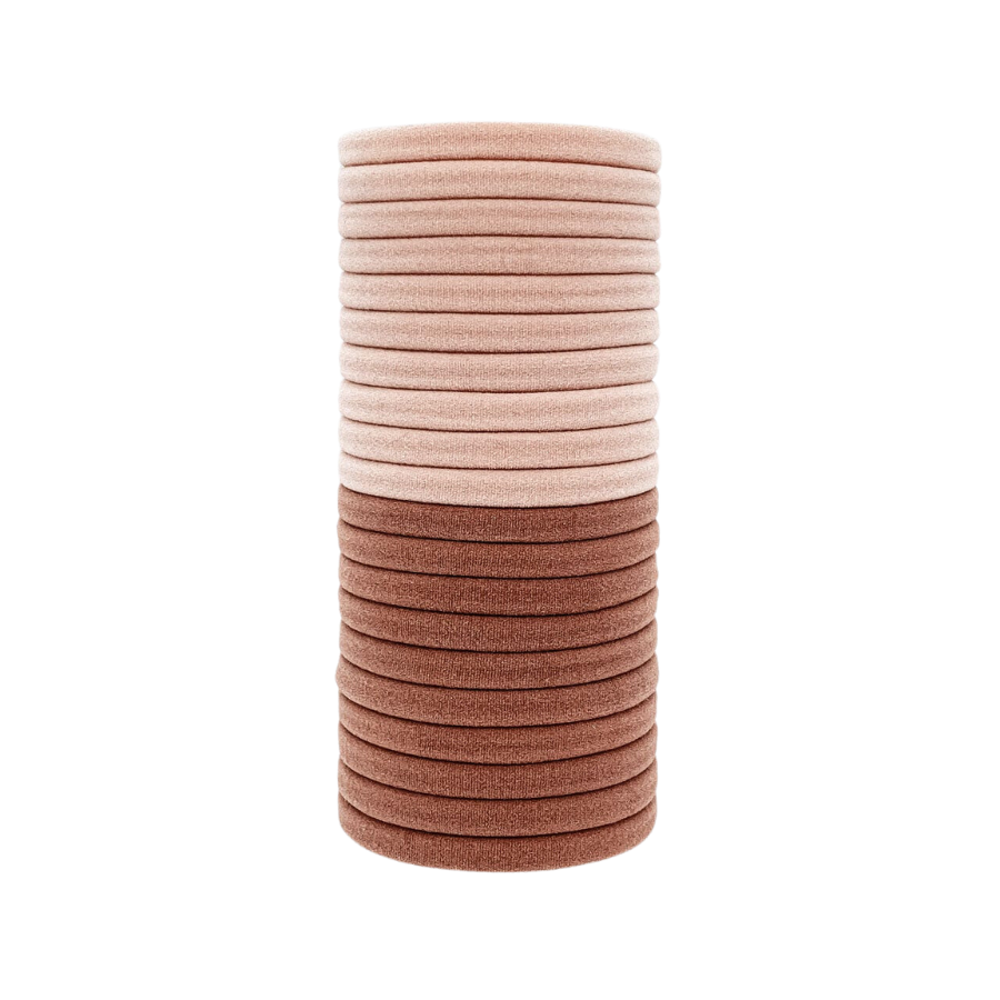 Eco-Friendly Nylon Elastics 20pc set - Blush by KITSCH - HoneyBug 