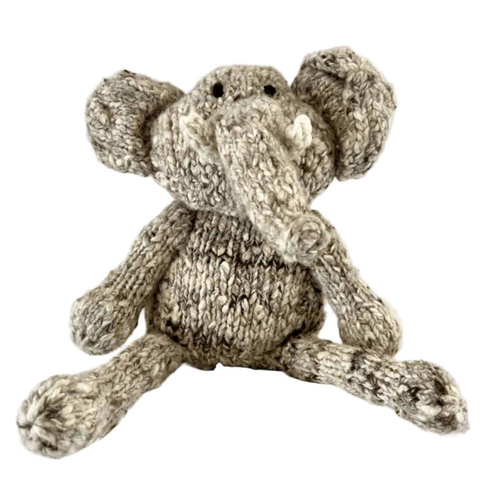 Wool Knit Buddy  | Elliott the Elephant - HoneyBug 