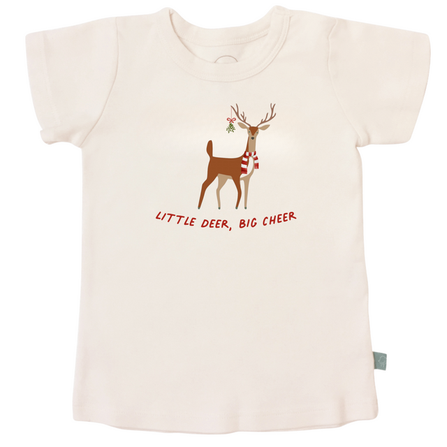 graphic tee | little deer big cheer - HoneyBug 