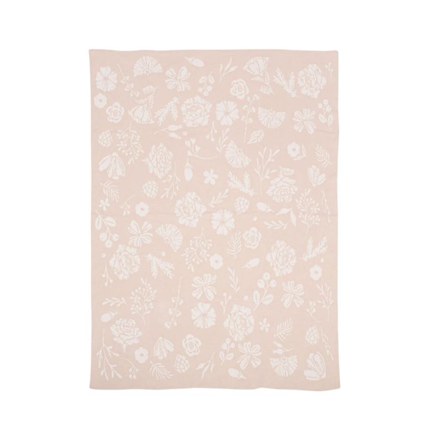 Organic Cotton Blanket Floral - HoneyBug 