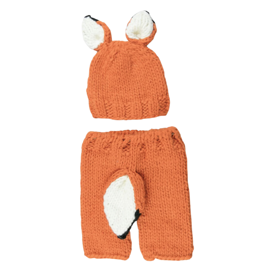Rusty Fox Hat and Pant Newborn Set - HoneyBug 