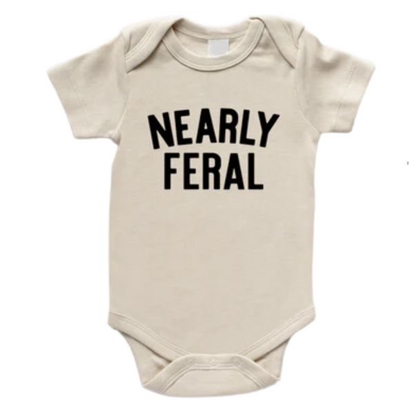 Nearly Feral Organic Baby Bodysuit - HoneyBug 
