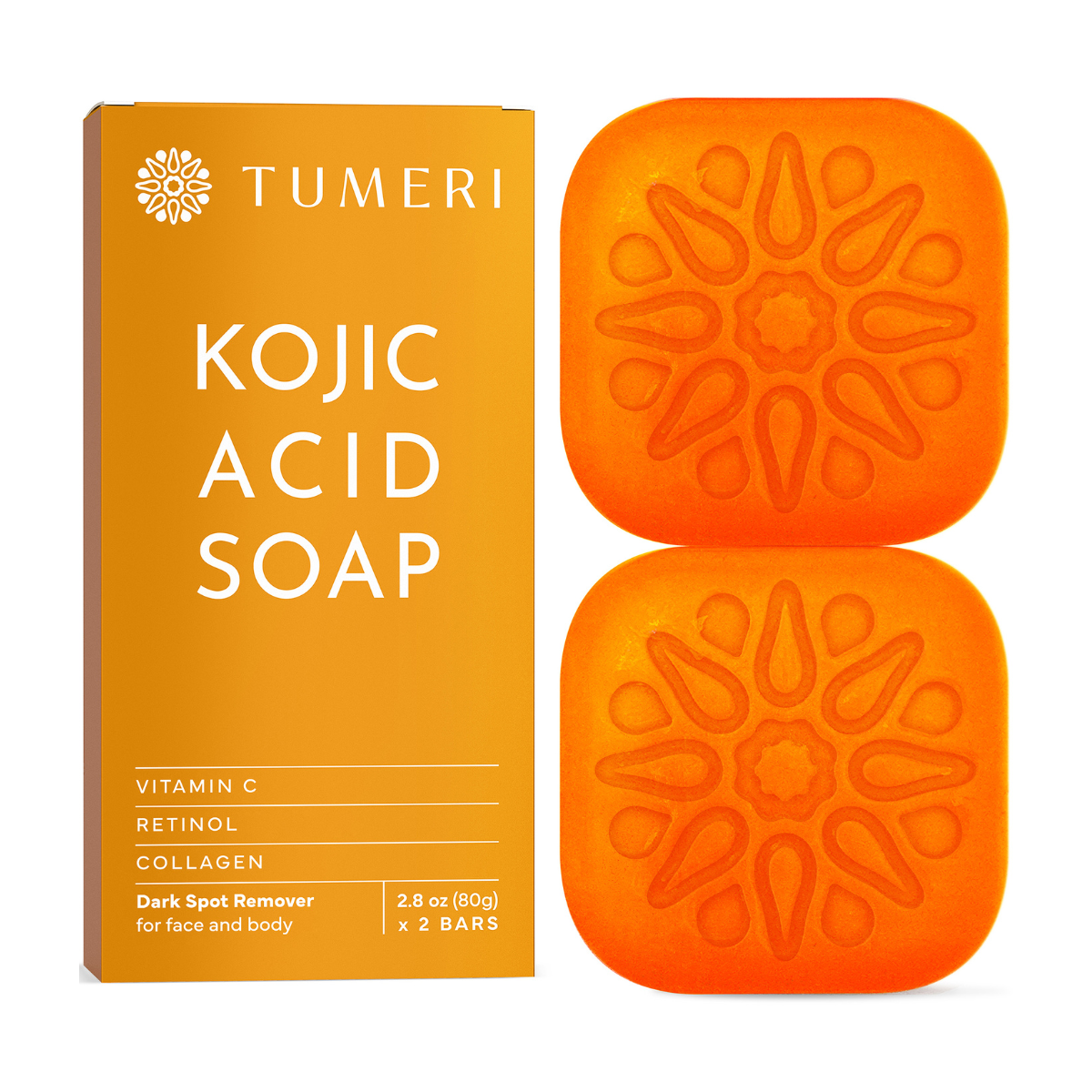 Turmeric Kojic Acid Soap - Face and Body - HoneyBug 