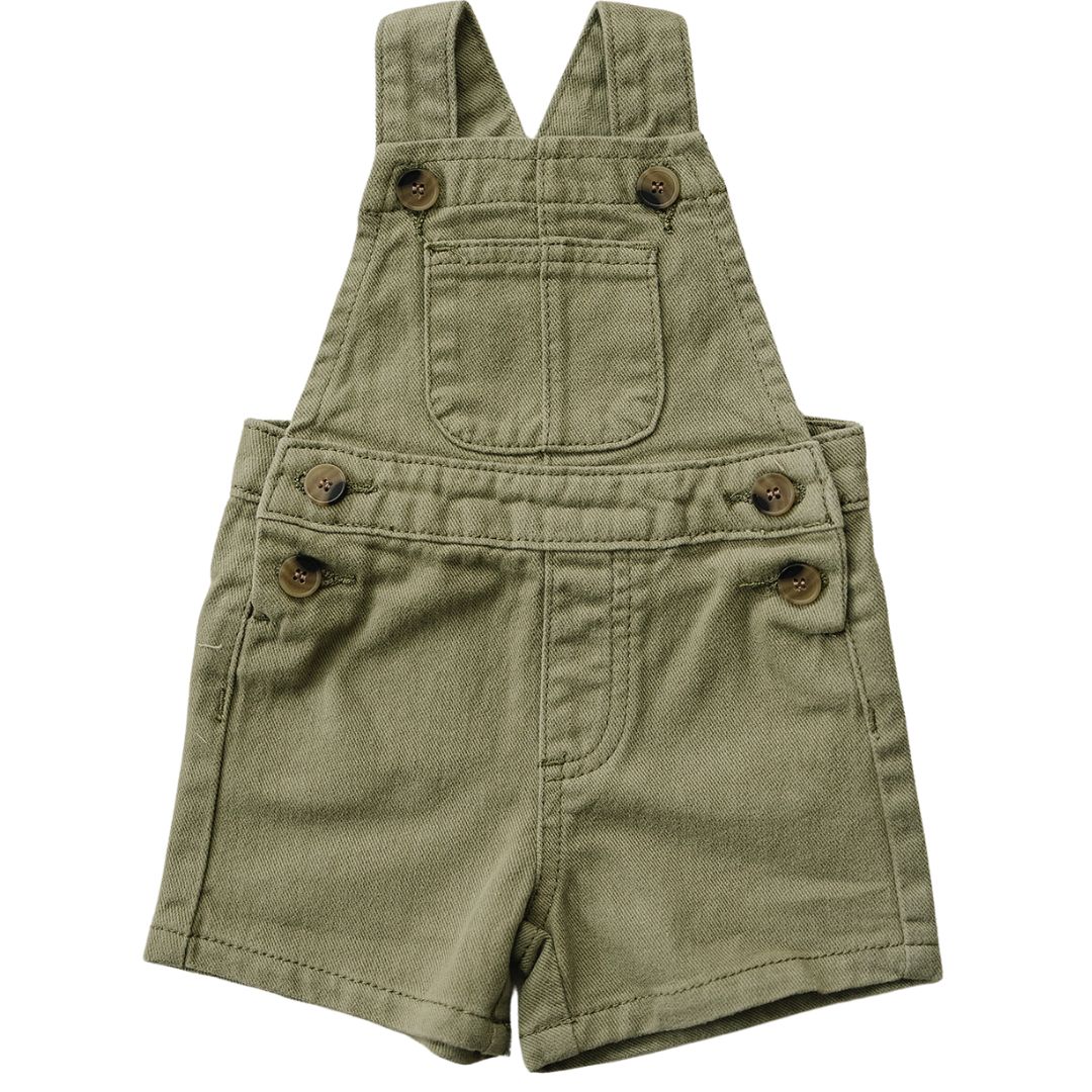 Army Green Twill Overall - HoneyBug 