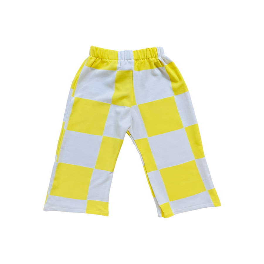 Checkered Pants — Yellow - HoneyBug 