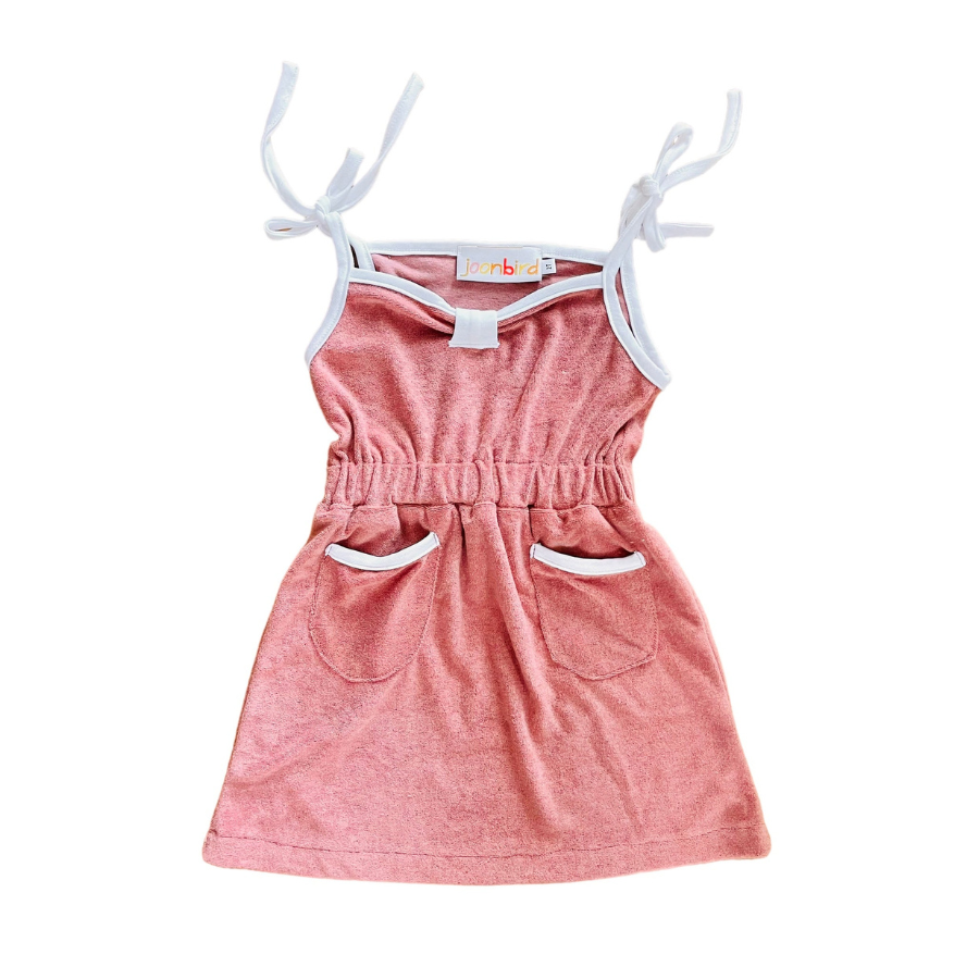 Terry Cloth Summer Dress — Dusty Pink - HoneyBug 
