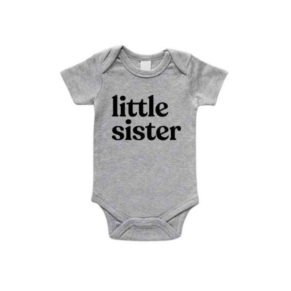 Little Sister Organic Baby Bodysuit - HoneyBug 
