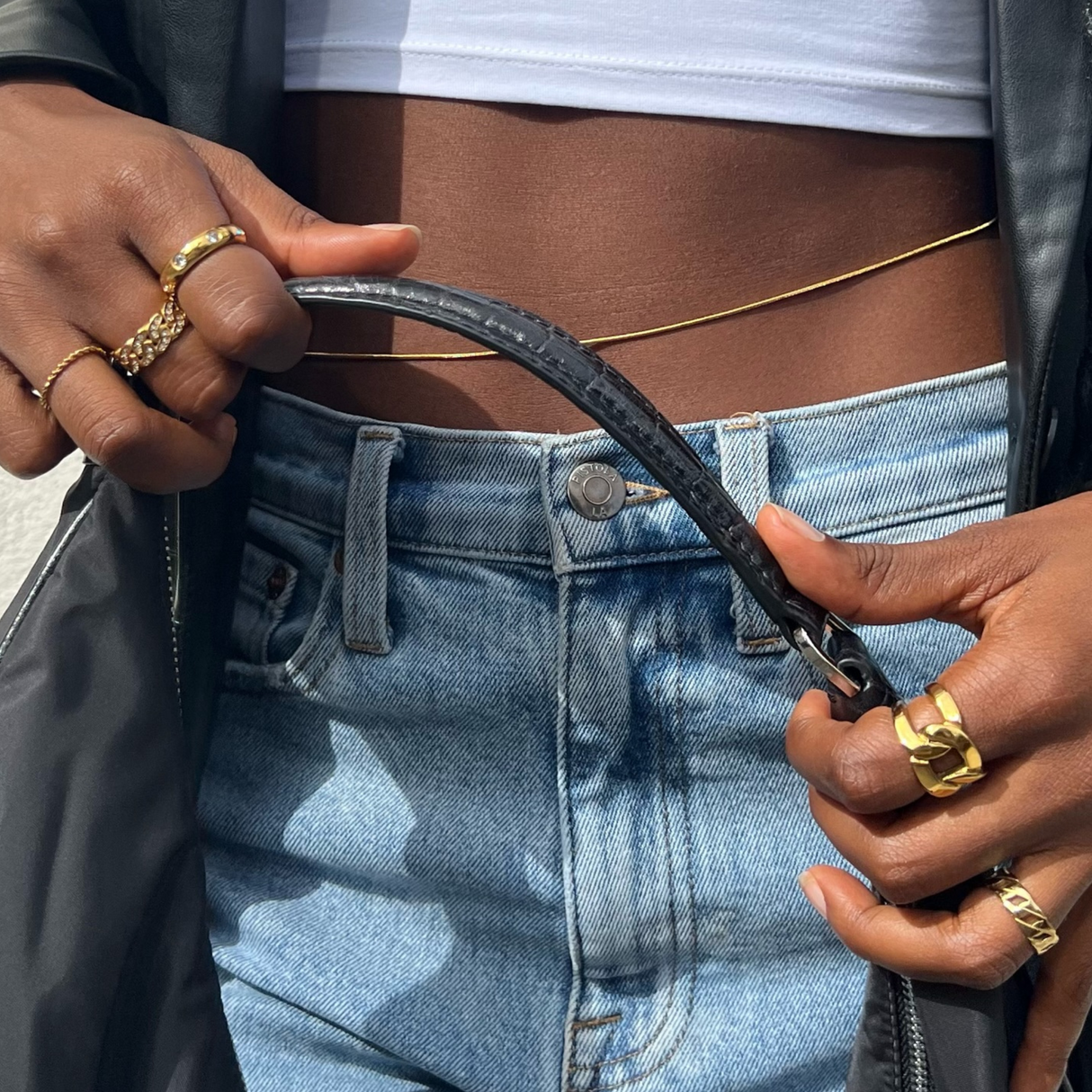 Jaylene Dainty Waist Chain - HoneyBug 