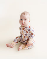 Bamboo Zip Romper | Xoxo - HoneyBug 