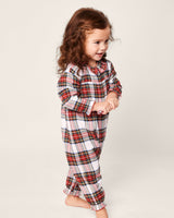 Baby's Brushed Twill Madeline Romper in Balmoral Tartan - HoneyBug 
