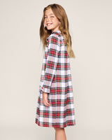 Girl's Brushed Twill Eloise Nightgown in Balmoral Tartan - HoneyBug 