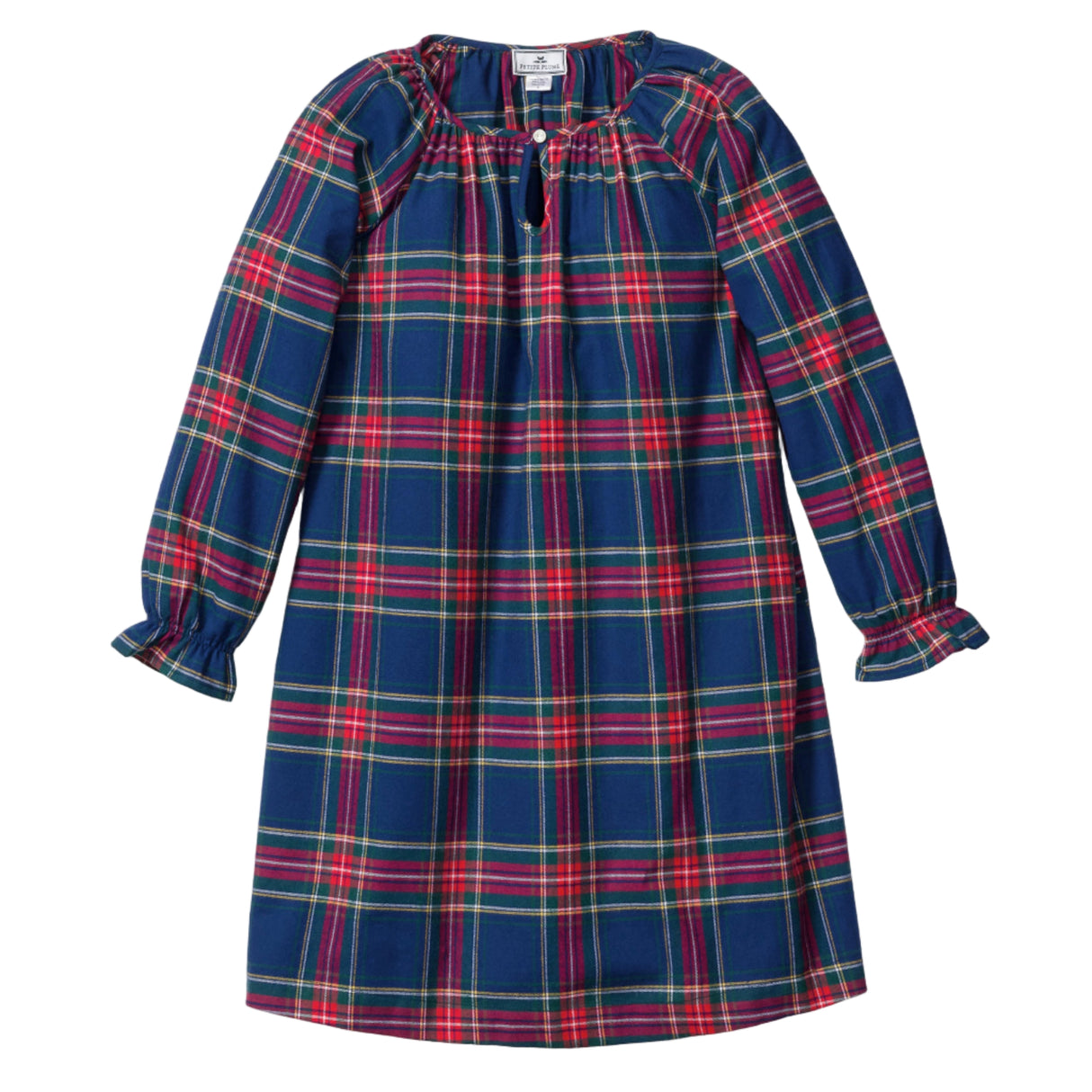 Girl's Brushed Twill Delphine Nightgown in Windsor Tartan - HoneyBug 