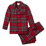 Kid's Brushed Twill Pajama Set in Imperial Tartan - HoneyBug 