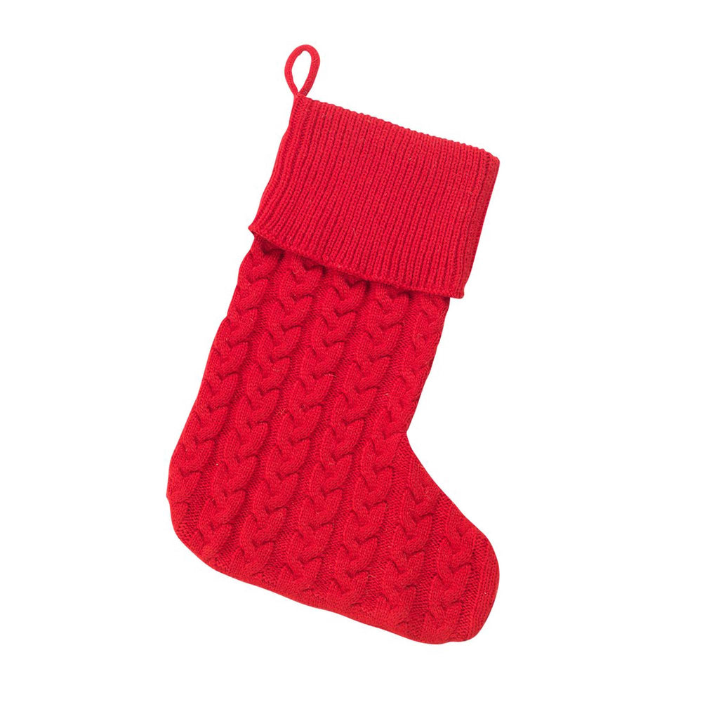 Red Knit Stocking - HoneyBug 