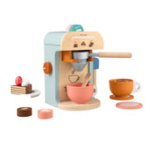 Tiny Land® Play Kitchen Accessories – Children’s Coffee Maker: Wooden Kids Play Coffee Maker Set