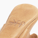 Weathered Brown Knotted Bow Baby Shoe - HoneyBug 