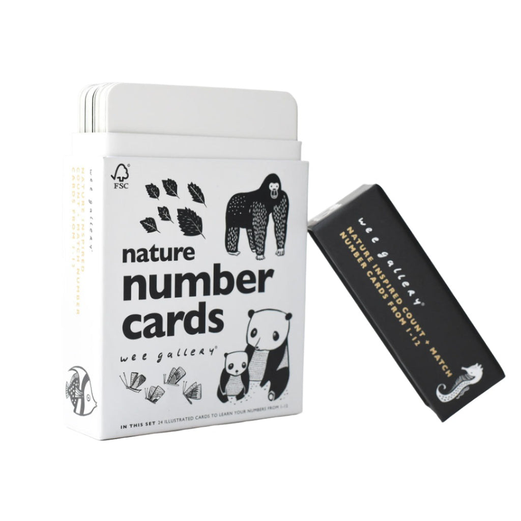 Nature Number Cards - HoneyBug 