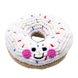 Pretend Play Food Rattle - Plush Donut - HoneyBug 