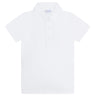 White Pima Cotton Polo Shirt - HoneyBug 