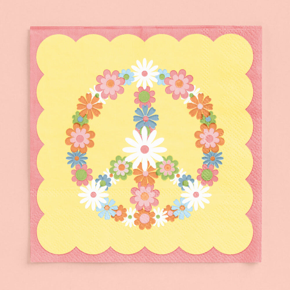 Groovy Napkins - 24 Printed Napkins