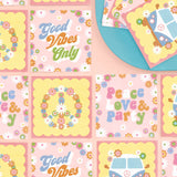 Groovy Napkins - 24 Printed Napkins