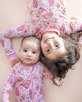 Bamboo Zip Romper | Cowgirl - HoneyBug 