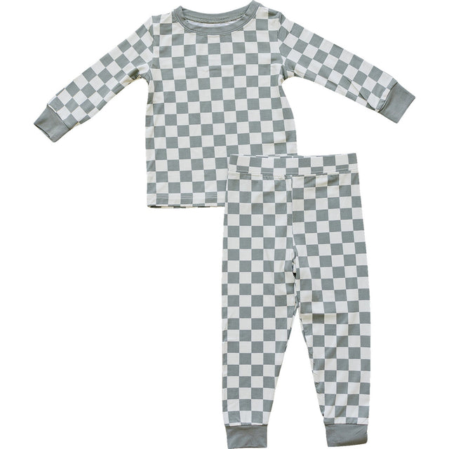 Light Green Checkered Bamboo Cozy Set - HoneyBug 