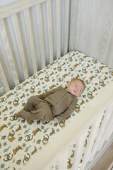 Outlaw Cowboy Muslin Crib Sheet - HoneyBug 