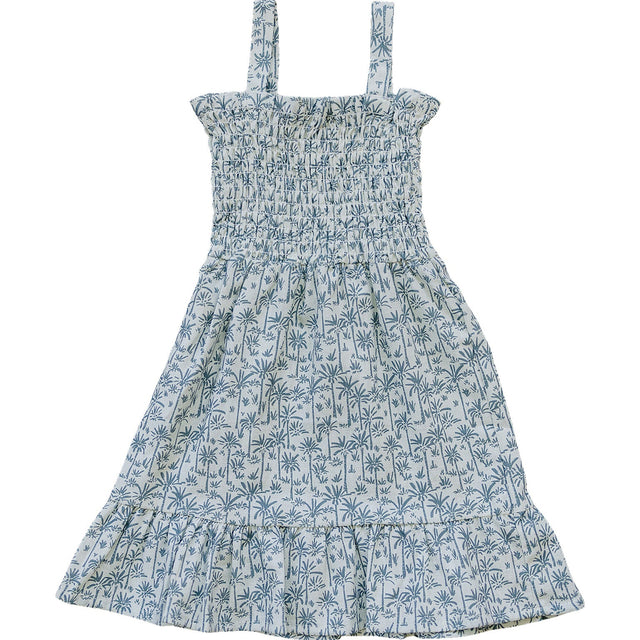 Palm Tree Linen Dress - HoneyBug 