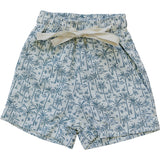 Palm Tree Linen Cotton Shorts - HoneyBug 