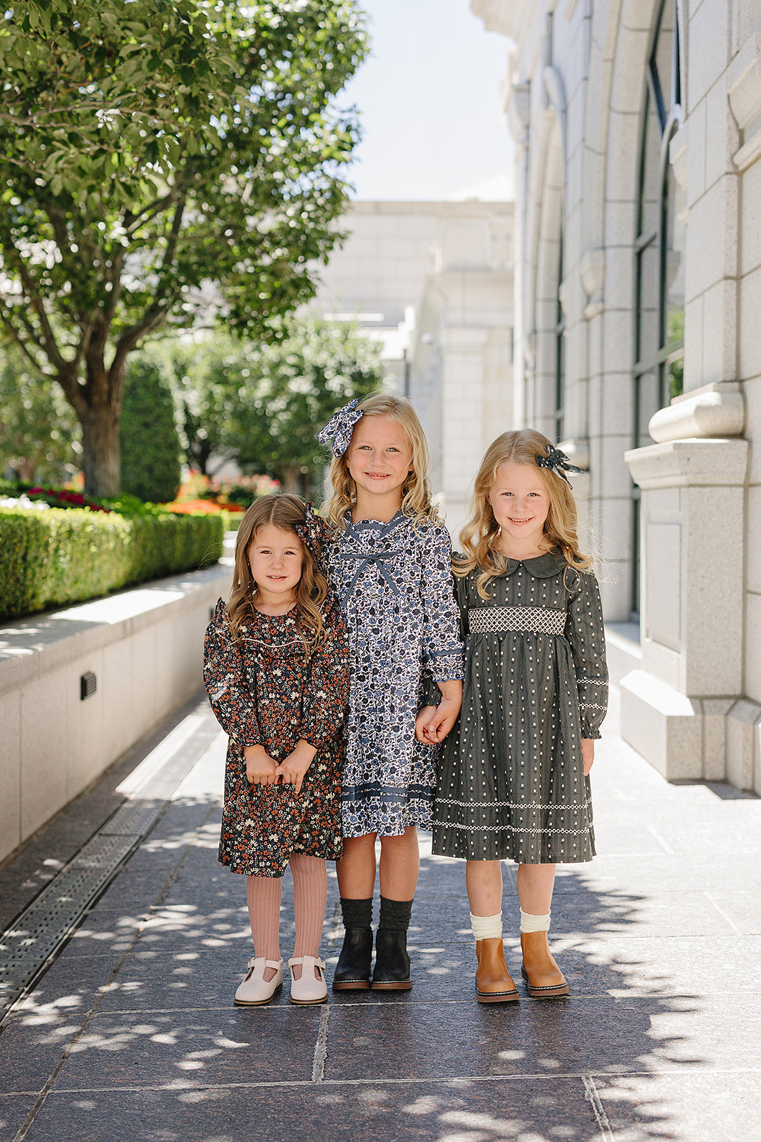 Tulip Smocked Peter Pan Collar Dress - HoneyBug 