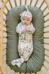 Camping Trip Bamboo Newborn Knot Hat - HoneyBug 