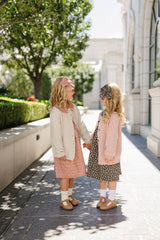 Vintage Pink Floral Dress - HoneyBug 