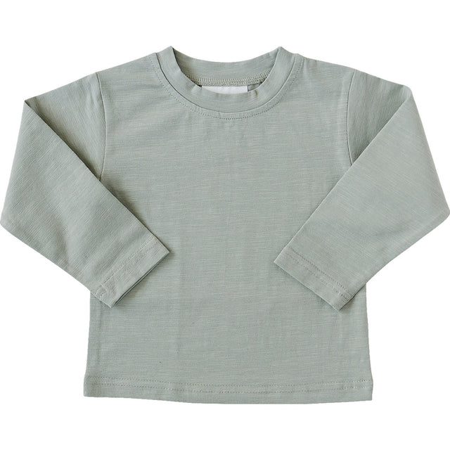 Sage Long Sleeve Cotton Tee - HoneyBug 