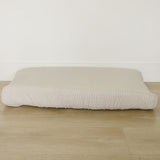 Taupe Stripe Muslin Changing Pad Cover - HoneyBug 
