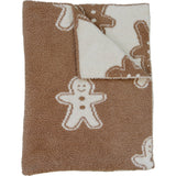 Gingerbread Plush Blanket - HoneyBug 