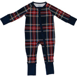 Christmas Plaid Bamboo Zipper - HoneyBug 