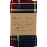 Christmas Plaid Bamboo Stretch Swaddle - HoneyBug 