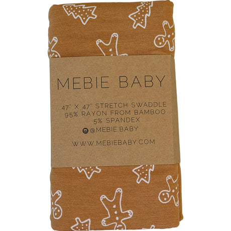 Gingerbread Bamboo Stretch Swaddle - HoneyBug 