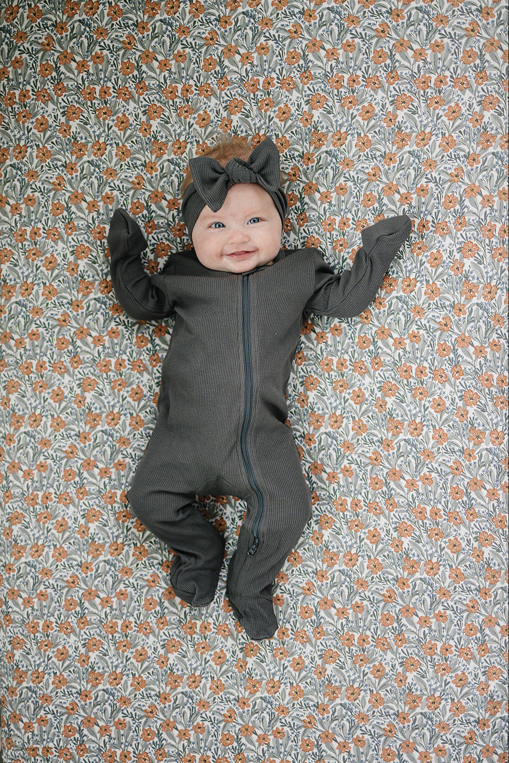 Dainty Meadow Bamboo Stretch Crib Sheet - HoneyBug 