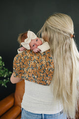 Venetian Floral Muslin Burp Cloth - HoneyBug 