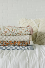 Magnolia Floral Twin Muslin Quilt - HoneyBug 