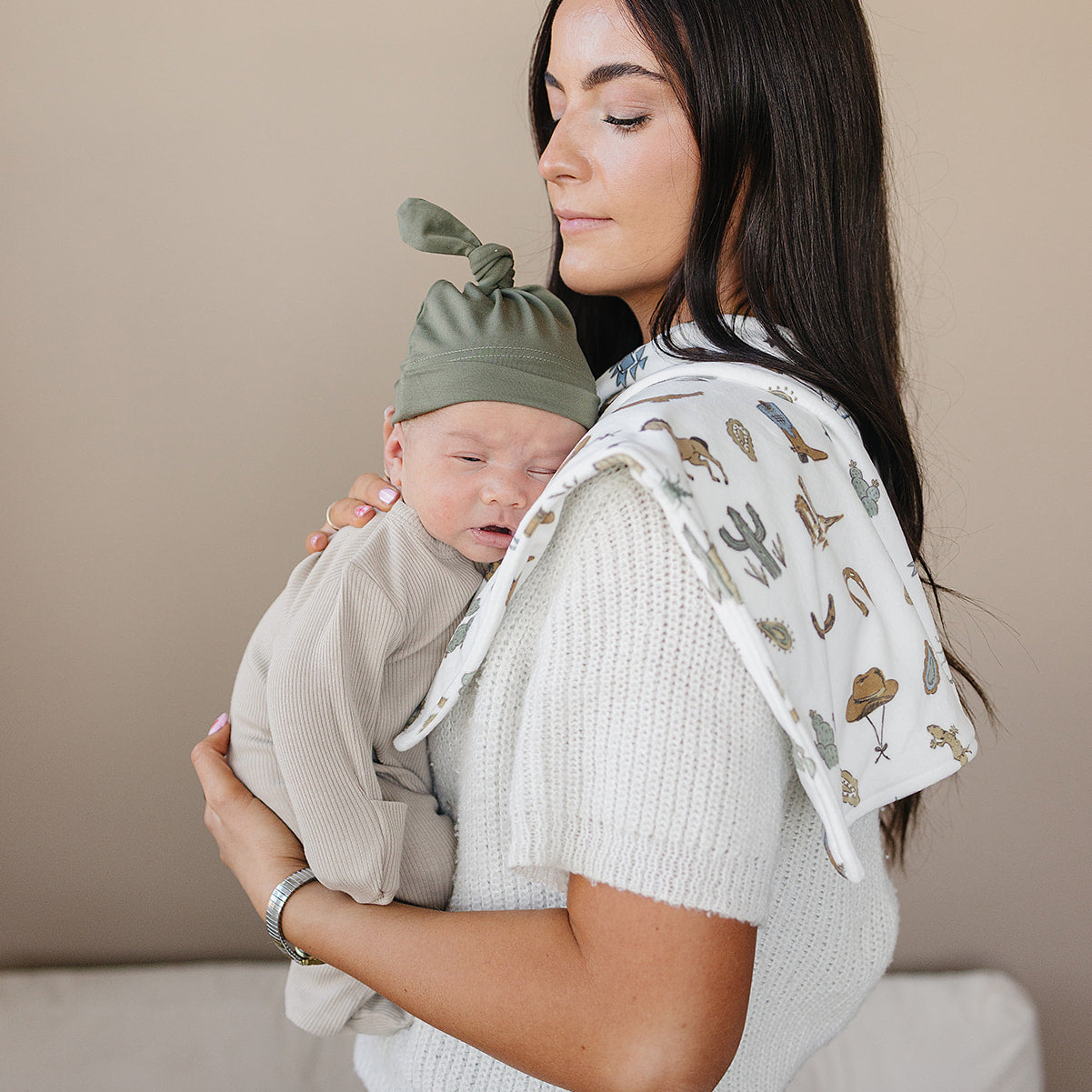 Desert West Luxe Fleece Burp Cloth
